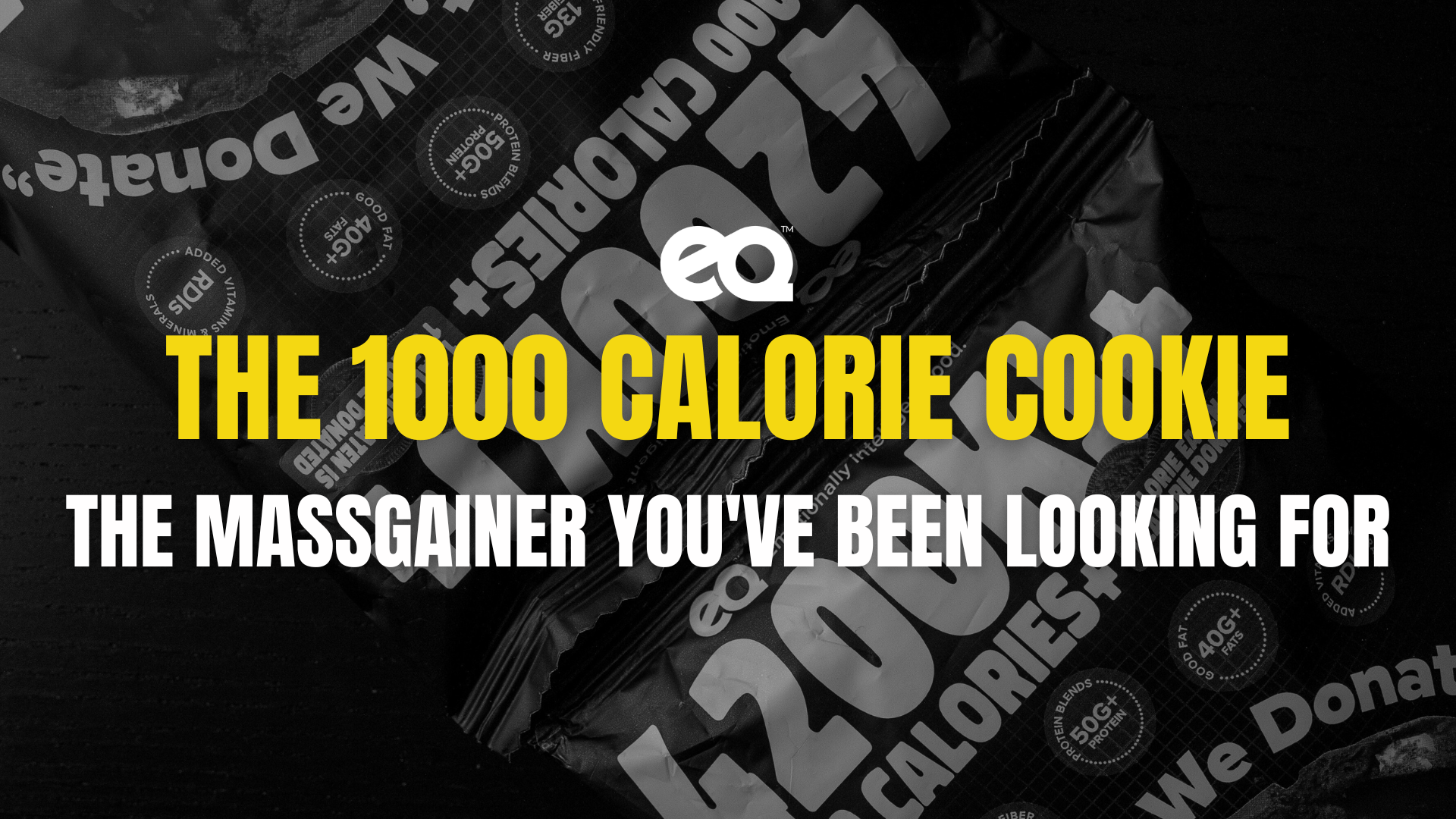 The 1000 Calorie Cookie The Only Massgainer you'll need EQ Food