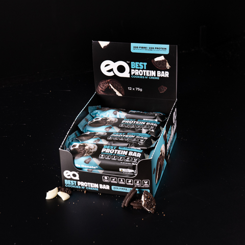 EQ The Best Protein Bar Cookies N Creme 12 Pack