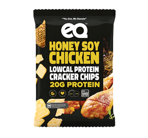EQ Lowcal Protein Cracker Chips (Honey Soy Chicken 8 Pack)
